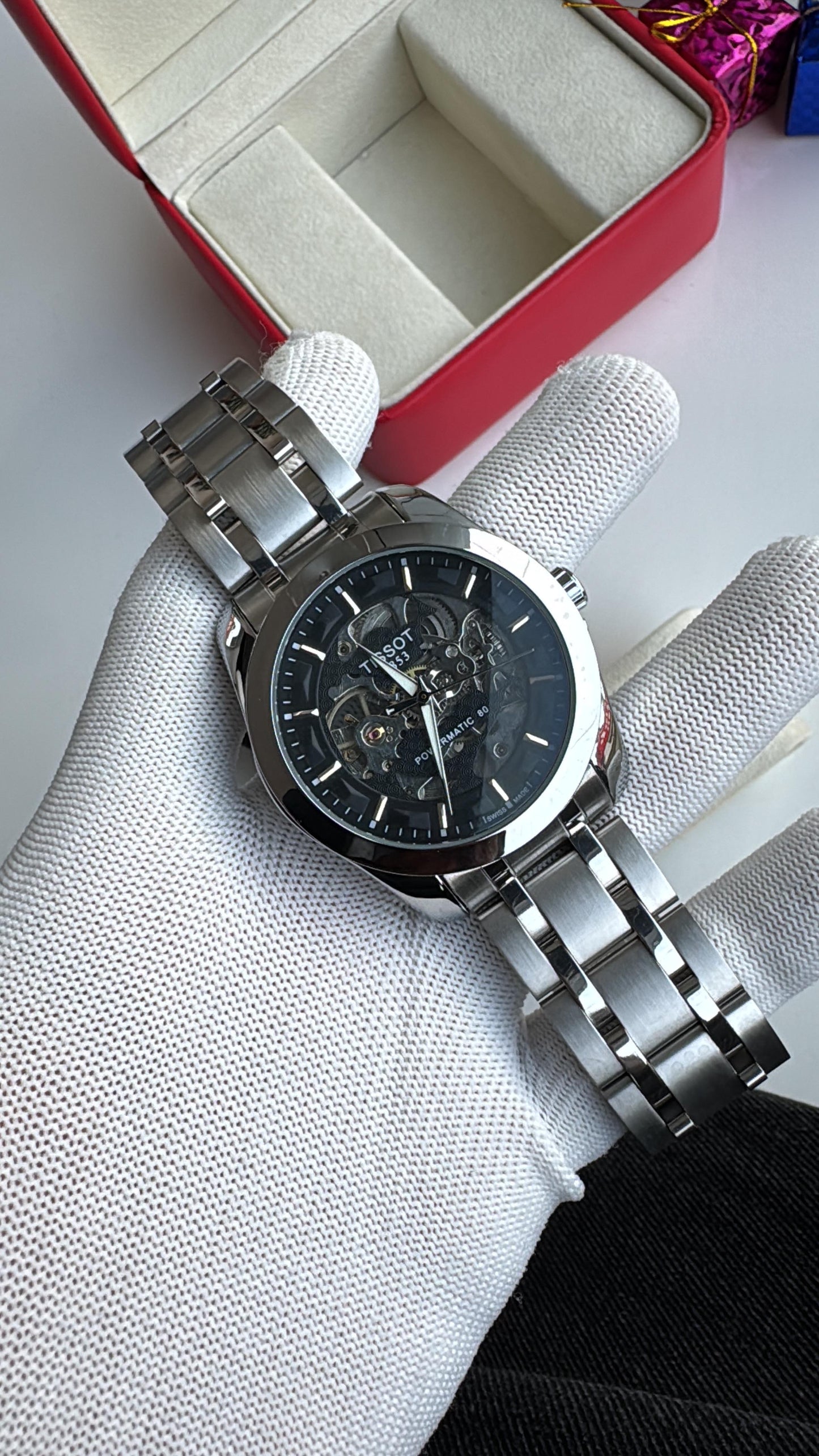 Men's Automatic Watch – Premium 45mm Dial, Japan Metal Chain | Free Shipping