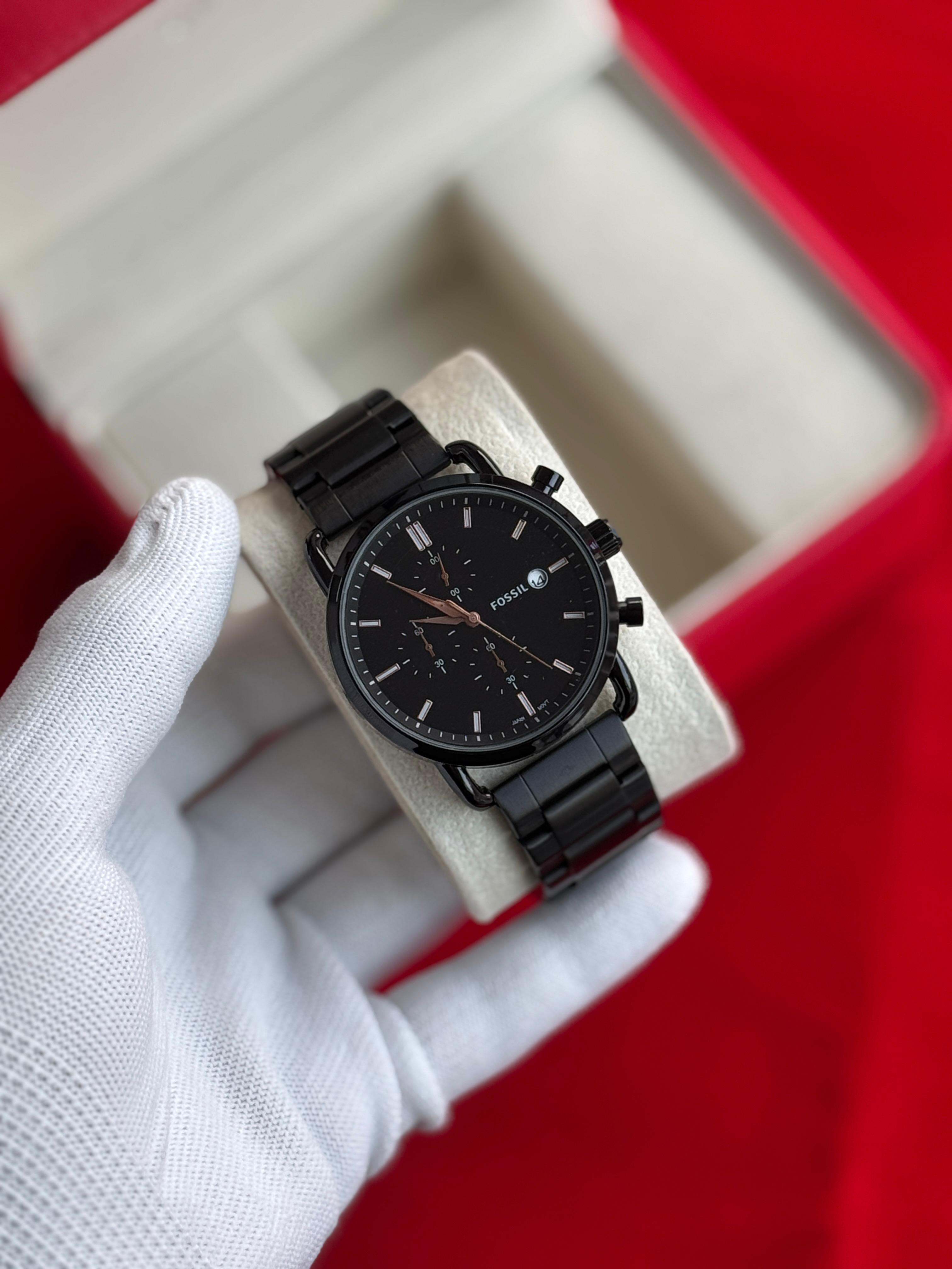 Fossil The Commuter – Minimalist Chronograph Watch for Men
